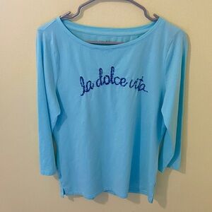 Talbots “la dolce vita” shirt